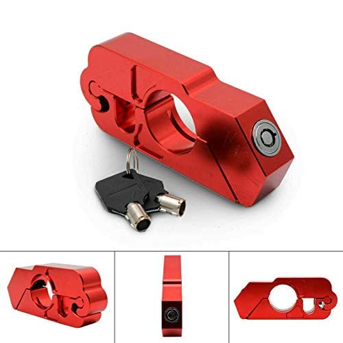 MACHSWON Motorcycle Brake Lock - Anti-Theft Handlebar Lever Throttle Grip Lock for Bike, Scooter, Moped & ATV (Blue) | Secure Parking Protection for Outdoor Rides & Urban Commuting