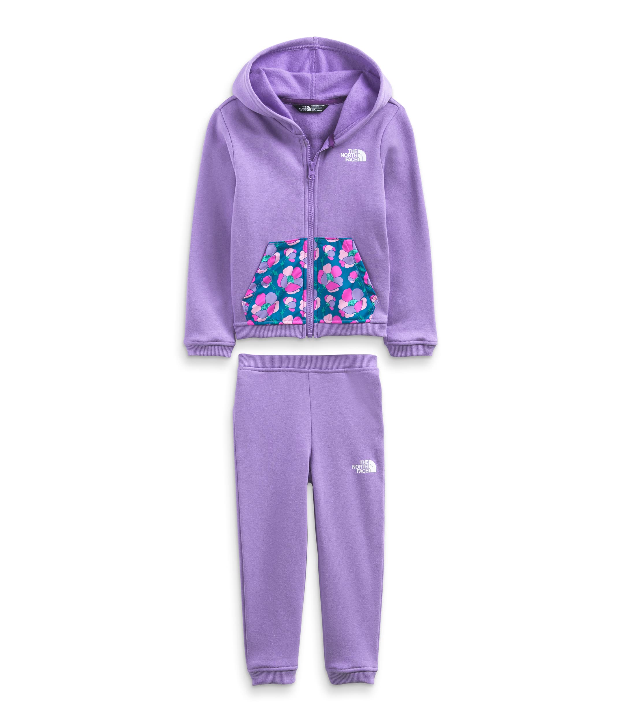 The North Face Toddler Camp Fleece Set - Paisley Purple, 4T - Warm & Cozy Kids Winter Outfit for Outdoor Adventures & Playdates