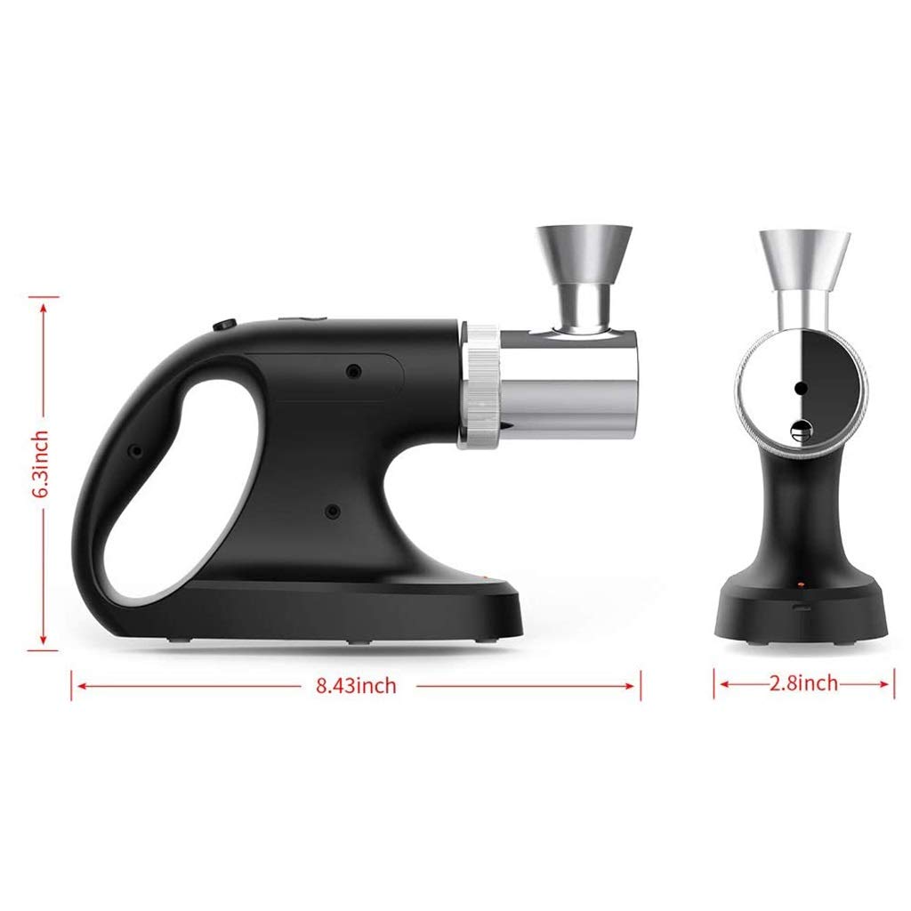 USB Electric Cold Smoking Gun - Portable Handheld Smoke Infuser for Cocktails, Whiskey, BBQ, Meat & Pizza | Indoor/Outdoor Cooking & Food Flavoring Tool | Perfect for Home Bars, Camping & Gourmet Dining