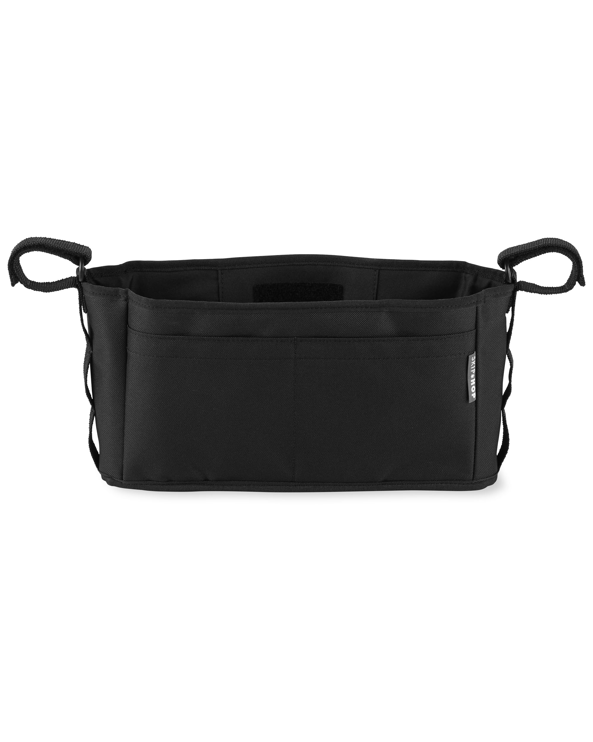 Skip Hop Universal Stroller Organizer - Grab & Go Ultra in Black | Compact Baby Stroller Accessory for Diapers, Bottles & Essentials | Perfect for Shopping, Travel & Daily Walks