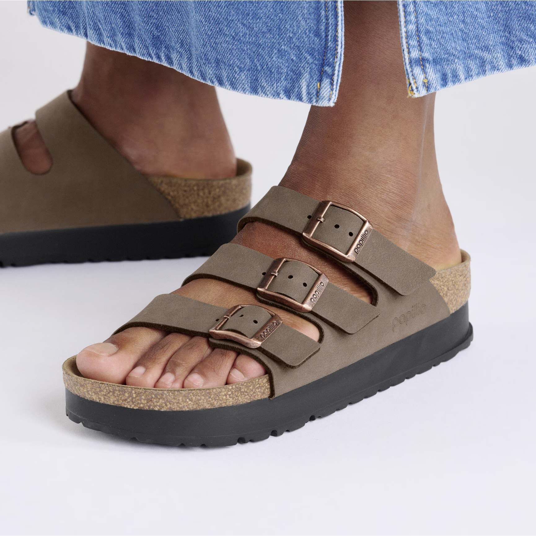 Birkenstock Florida Flex Platform Birkibuc Sandal - Comfortable Women's Adjustable Straps Sandals for Walking, Beach & Casual Wear