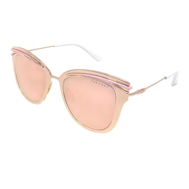 Polarized Rose Gold Sunglasses for Women - UV Protection, Fashionable & Lightweight - Perfect for Driving, Beach, and Outdoor Activities