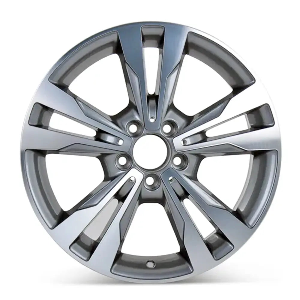 18 Inch Mercedes C300 Rear Wheel Replacement - Machined Charcoal Replica Rim 85371 - Perfect for Car Upgrades & Luxury Vehicle Customization