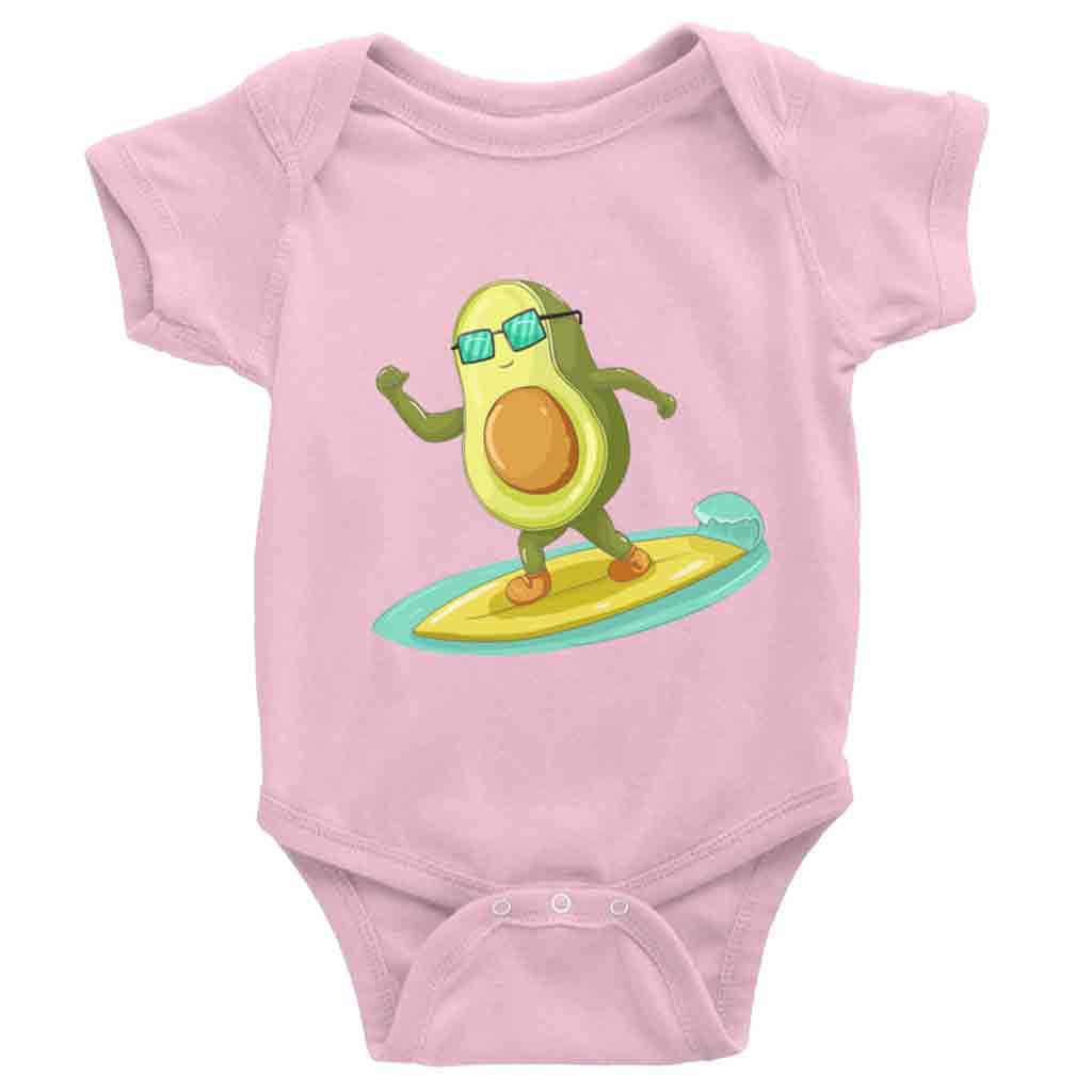 Yeavomeny Baby Boys Girls Summer Short Sleeve Bodysuit - Cute Avocado Print Surf Outfit for Newborns & Infants | Perfect for Beach, Pool & Summer Playdates