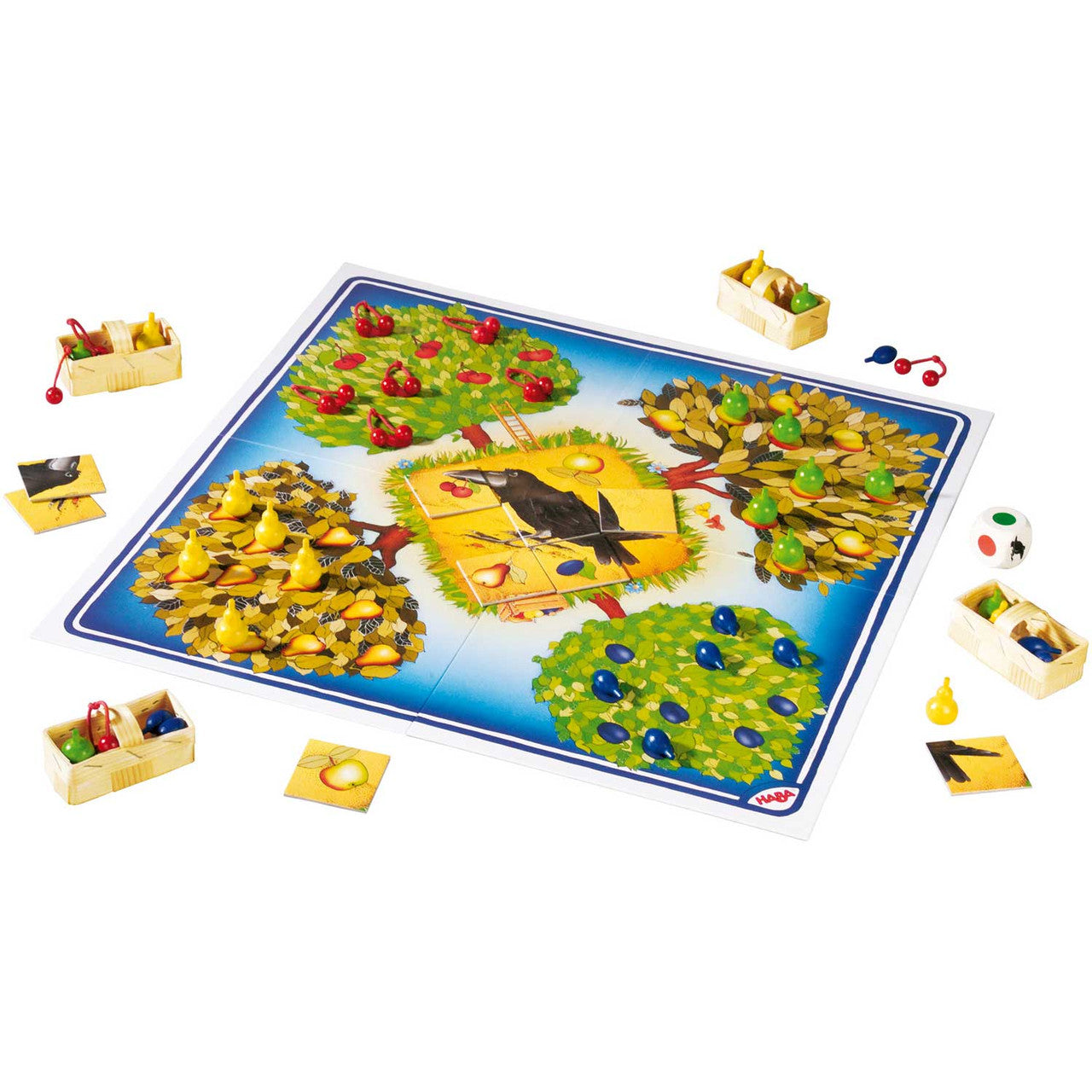 Haba Orchard Cooperative Wooden Board Game for Kids - Fun Educational Family Game for Preschool Learning & Teamwork Skills (Perfect for Classroom, Birthday Parties & Family Game Nights)
