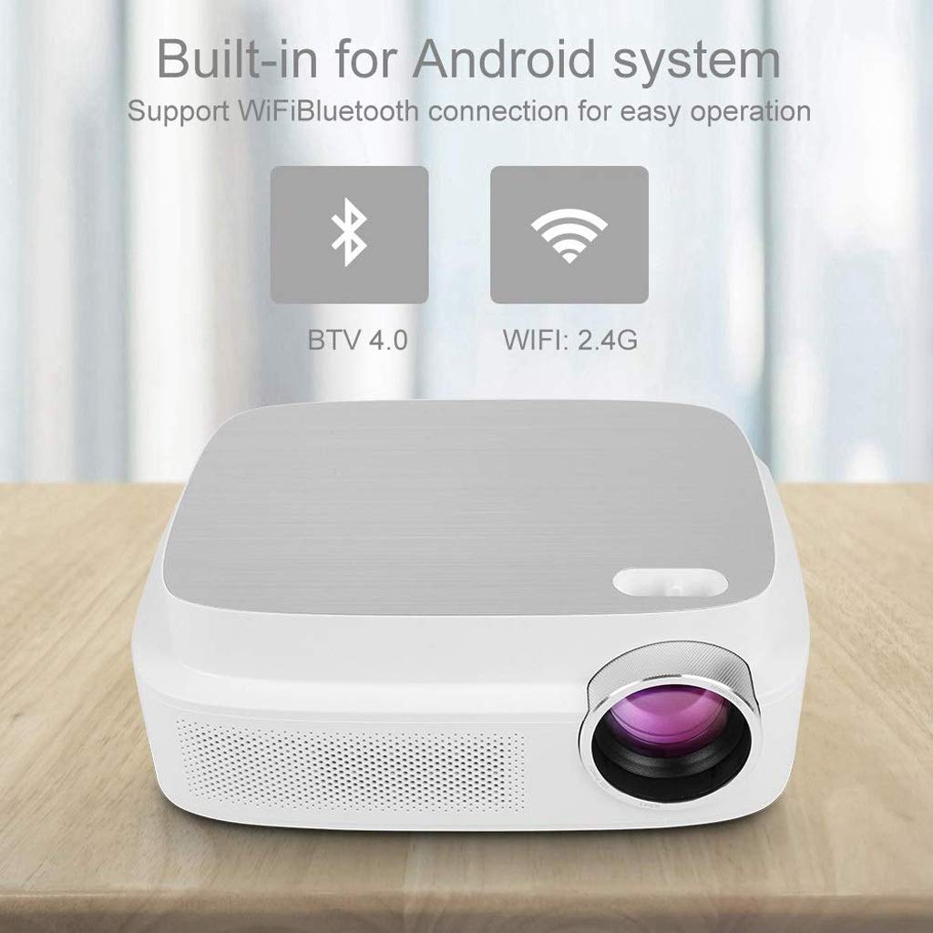 YADECL Mini Projector - 1080P Full HD Portable Home Theater Projector for Movies, Gaming & Outdoor Camping | Compact Home Cinema Projector with HDMI & USB Support