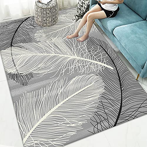 3D Modern Artistic Non-Slip Area Rug - Soft Chic Rectangular Carpet for Living Room, Bathroom & Entryway - 160cm x 230cm (5.2' x 7.5') - Home Decor Floor Mat for Bedroom, Office & Dorm