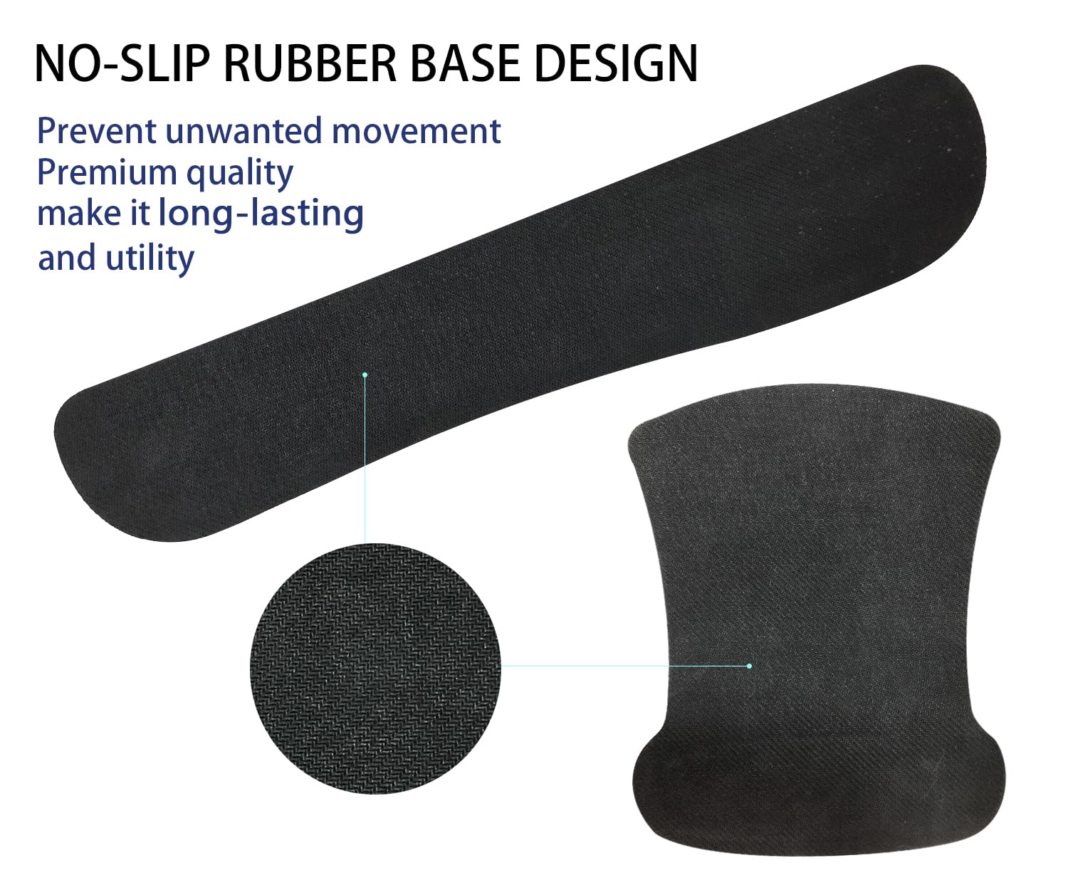 Ergonomic Keyboard Wrist Rest & Mouse Pad Set - Memory Foam Support for Pain Relief, Comfortable Typing & Gaming - Ideal for Home Office, Computer & Laptop Use (Navy Mountain Design)