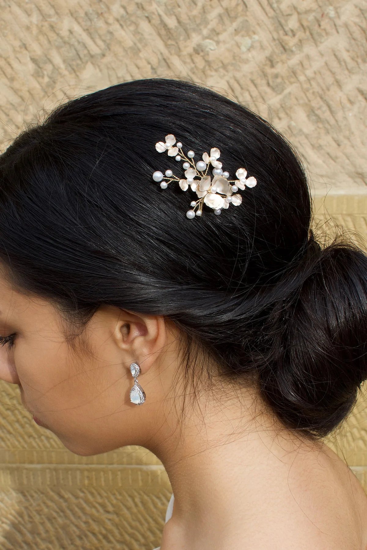 Floral Pearl Bridal Hair Pin Trio Set – Elegant Wedding Hair Accessories for Brides, Bridesmaids & Prom | Perfect for Weddings, Formal Events & Special Occasions
