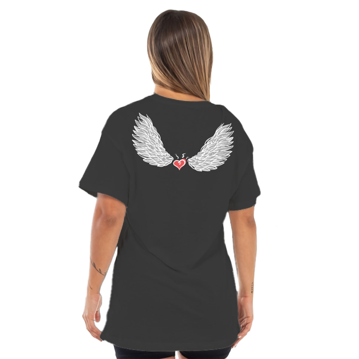 DC MC Angel Black Oversized T-Shirt - Streetwear Fashion for Men & Women - Perfect for Casual Wear, Concerts, and Urban Style