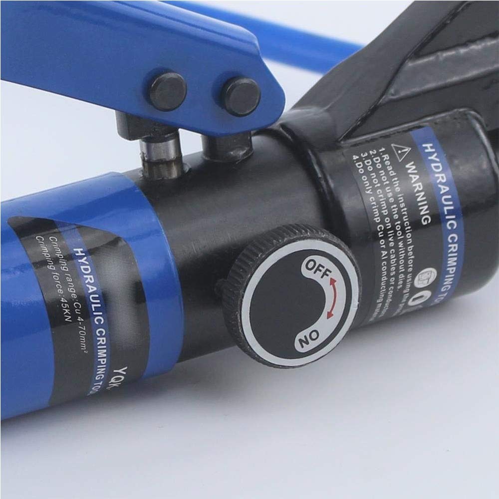 Hydraulic Crimping Tool for Optical Connectors - YQK-70 Cable Lug Crimper (4-70mm²) with 5-6T Pressure - Professional Hydraulic Compression Plier for PCB Terminals & Electrical Connections - Ideal for Network Installations, Telecom Wiring & Industrial Electrical Work