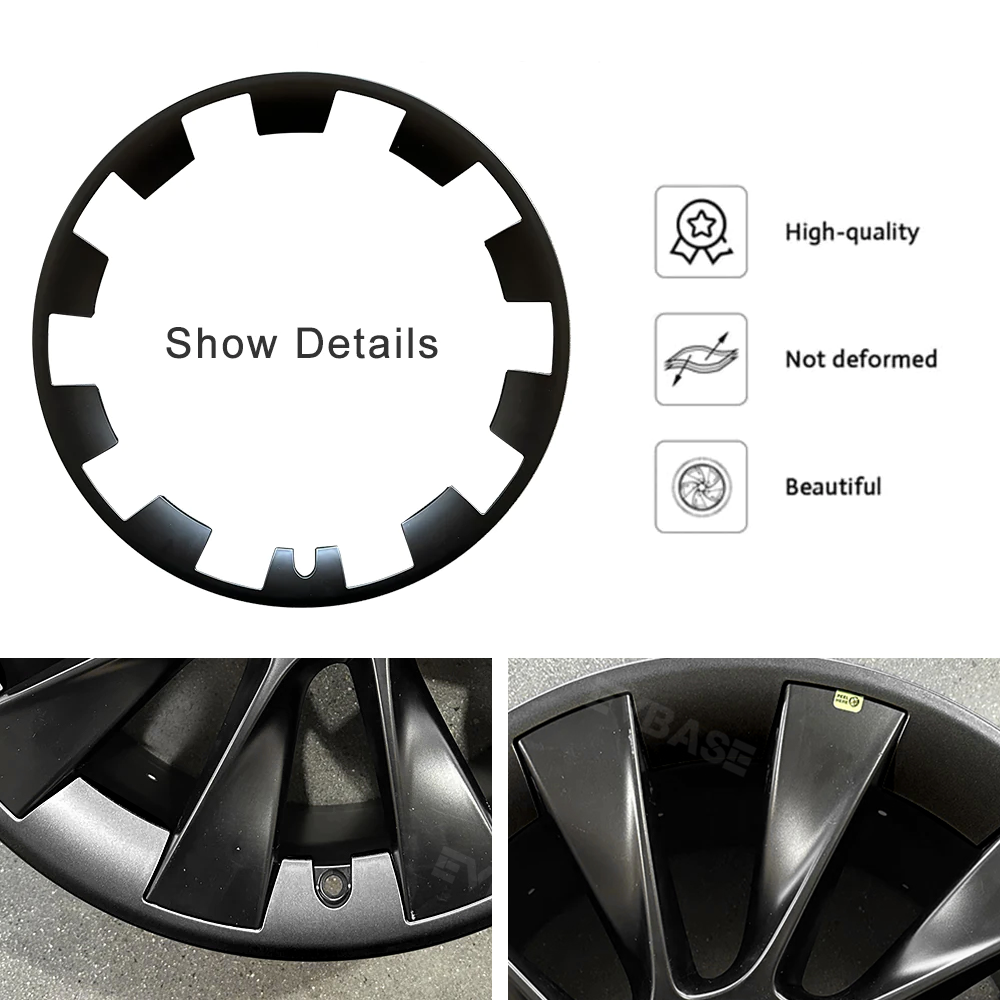 Tesla Model Y 20 Inch RimCase Wheel Protector Kit - Premium Alloy Wheel Protectors for Tesla Model Y (2020-2023) - Prevent Curb Rash & Scratches - Perfect for Urban Driving, Parking & Road Trips