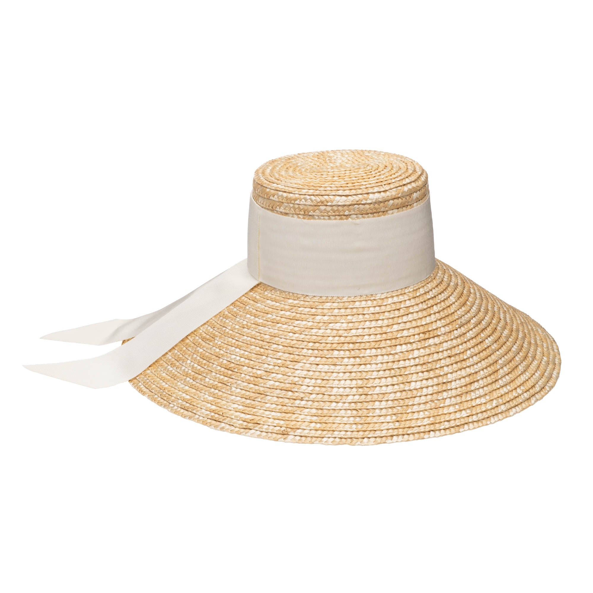 Mirabel Women's Wide Brim Sun Hat with Grosgrain Ribbon - UV Protection Summer Beach Hat for Outdoor, Travel & Gardening