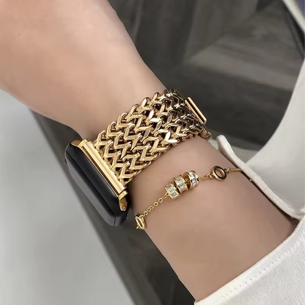 ElysiumHalo Apple Watch Band for Women - Stylish Replacement Strap Compatible with Apple Watch Series 9/8/7/6/5/4/SE - Perfect for Workouts, Office Wear & Everyday Fashion Accessory