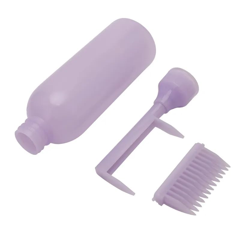 AKADO Hair Dye Applicator Brush Bottle - 120ML Hair Coloring & Styling Tool with Precision Brush (White) - Perfect for At-Home Hair Coloring, Salon Styling & DIY Hair Treatments