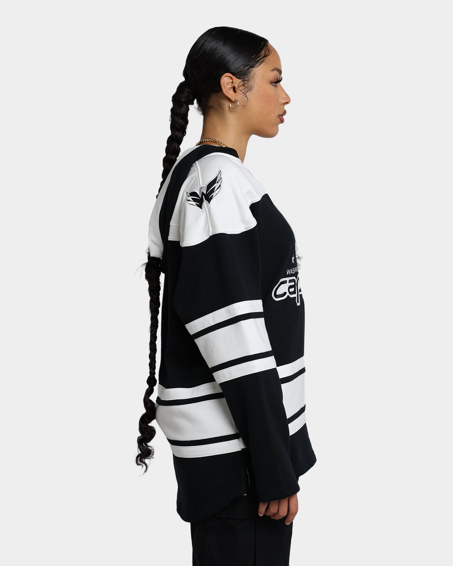 Washington Capitals Superior Lacer Hoodie by 47 Brand - Jet Black - Perfect for Game Day, Casual Wear & Sports Fan Apparel