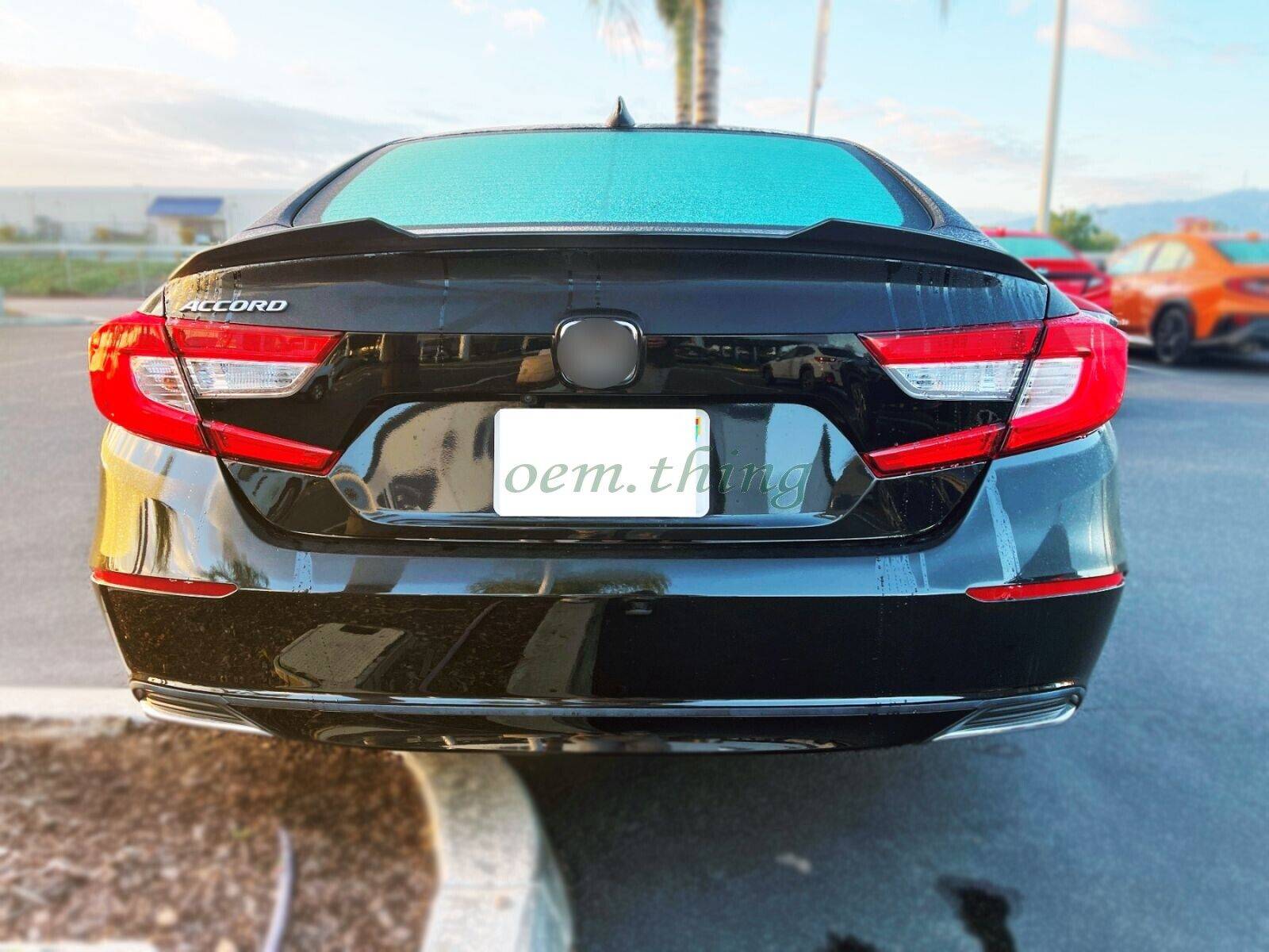 YOFER Glossy Black Rear Trunk Lip Spoiler Wing for 2018-2022 Honda Accord Sedan - Enhances Style & Aerodynamics for Street & Show Cars