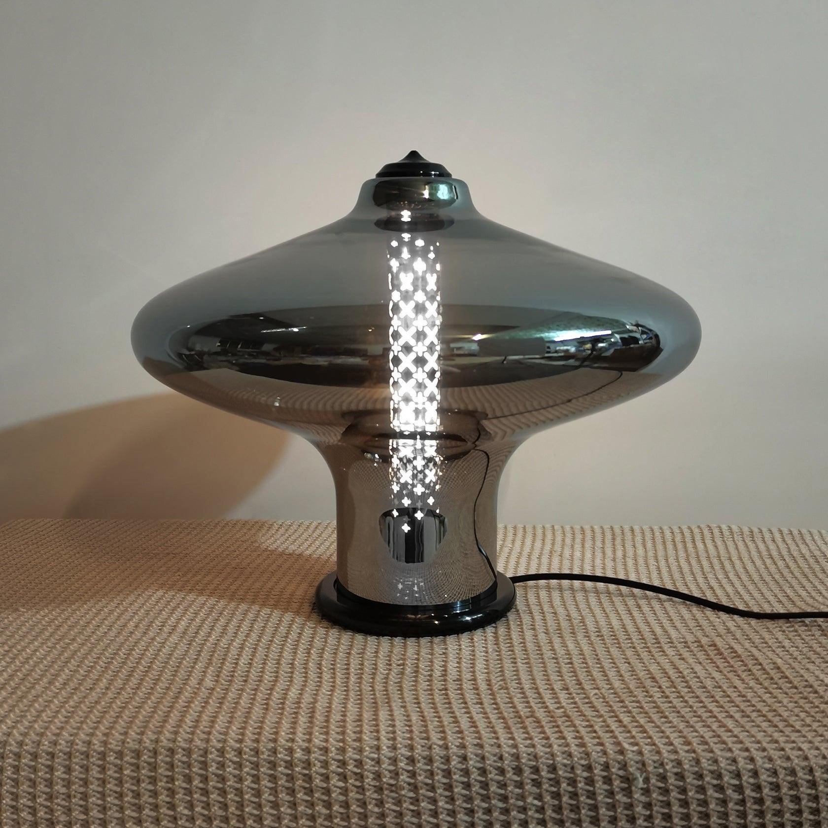 Modern Space Age Table Lamp - Sleek LED Desk Light for Home Office, Bedroom & Living Room Decor - Perfect for Reading, Working & Relaxing