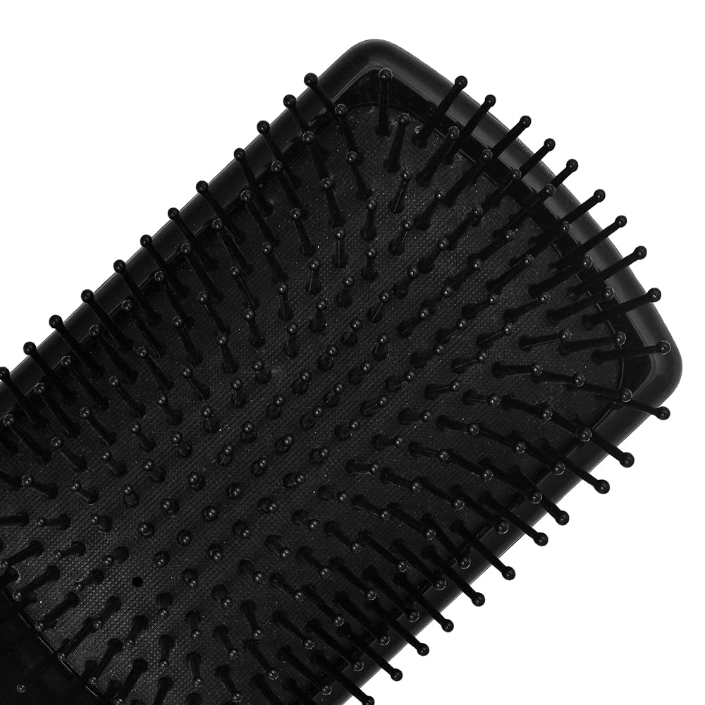 Kai Japanese Premium Air Cushioned Hair Brush for Men & Women - Black, Gentle on All Hair Types | Perfect for Daily Styling & Salon-Quality Results at Home