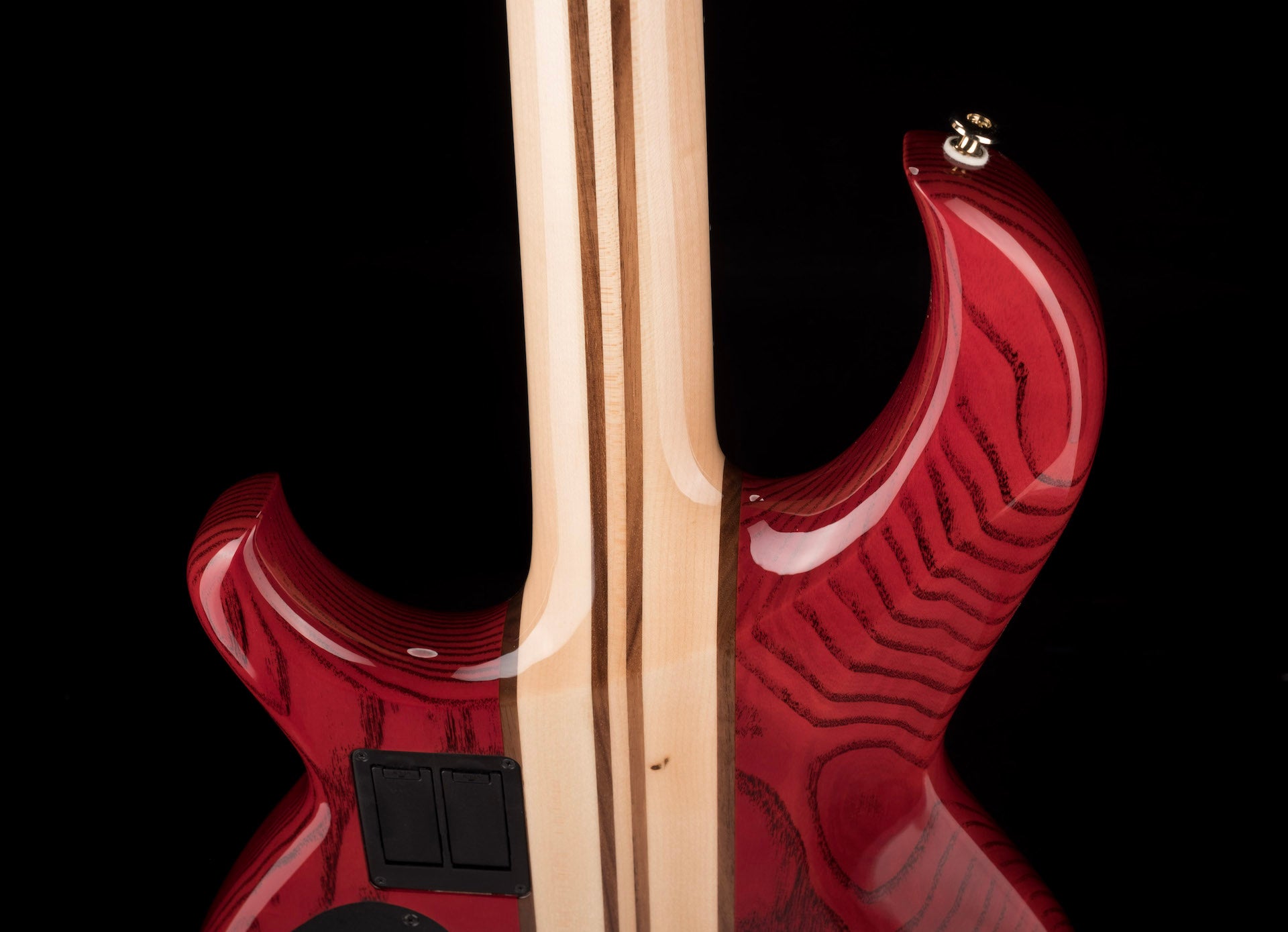 Aria Pro II SB 1000B Reissue 4-String Electric Bass Guitar - Made in Japan, Paduak Red Finish with Gig Bag - Perfect for Professional Musicians & Live Performances