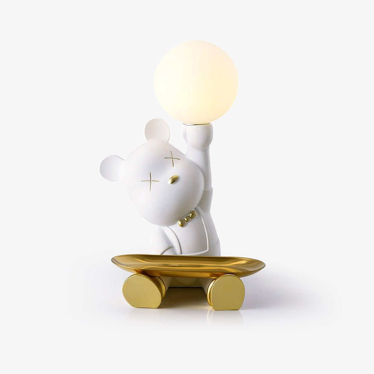 Violent Bear Tray Desk Lamp - Adjustable LED Reading Light with USB Charging Port for Study, Office & Bedroom - Perfect for Night Reading, Working & Home Decor
