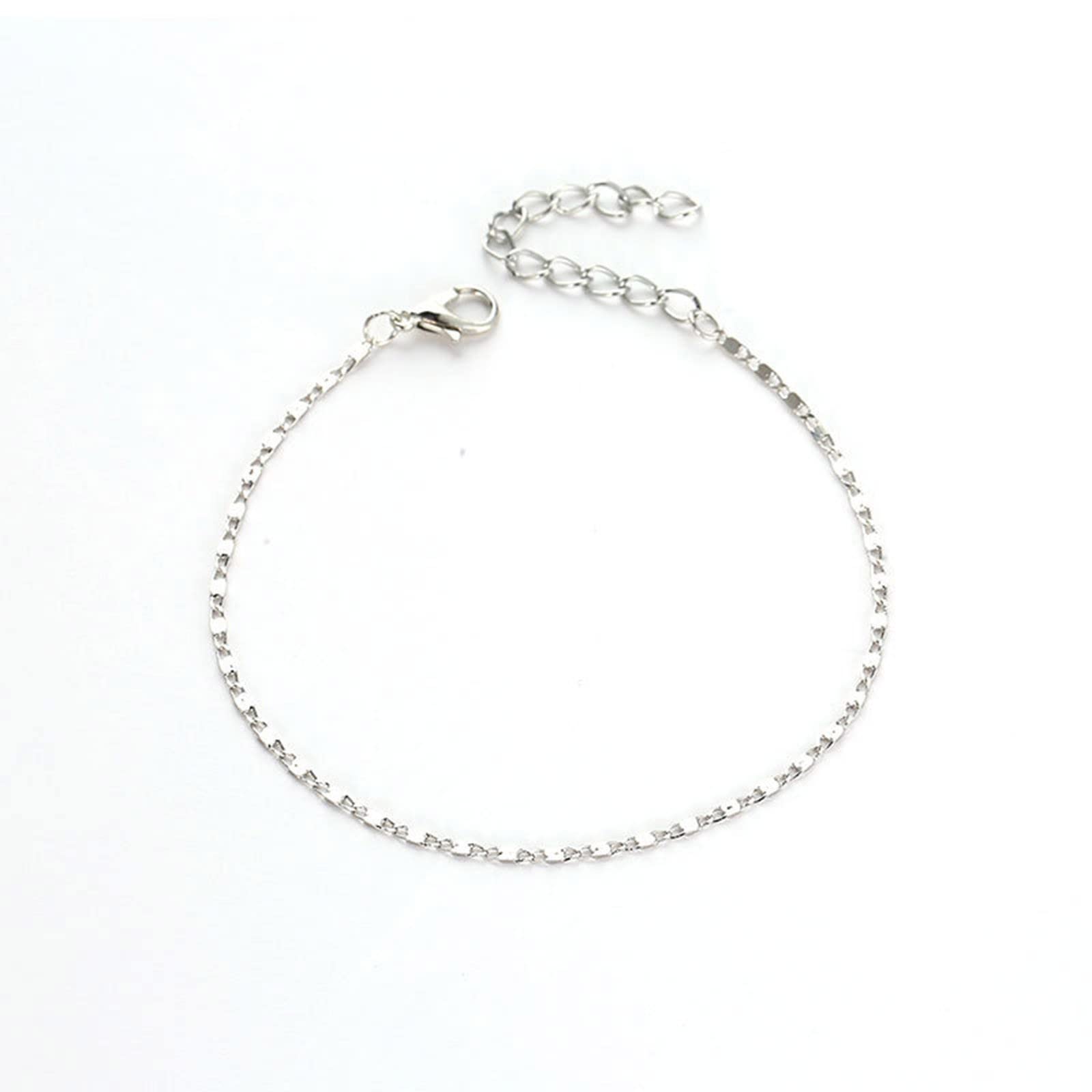 Trendy Women's Metal Chain Anklet for Beach & Summer Outfits