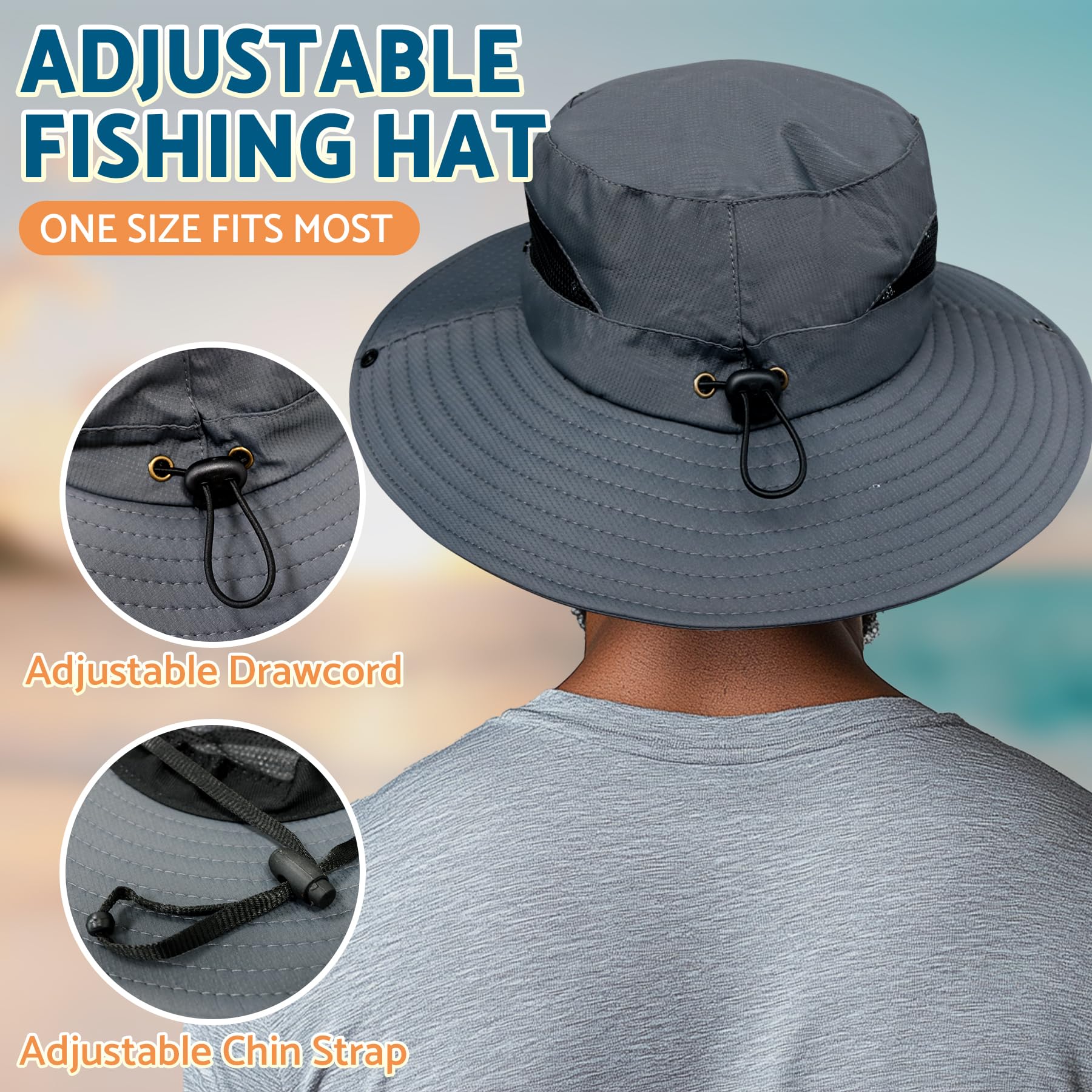 PFFY Sun Bucket Hats for Men & Women - 3