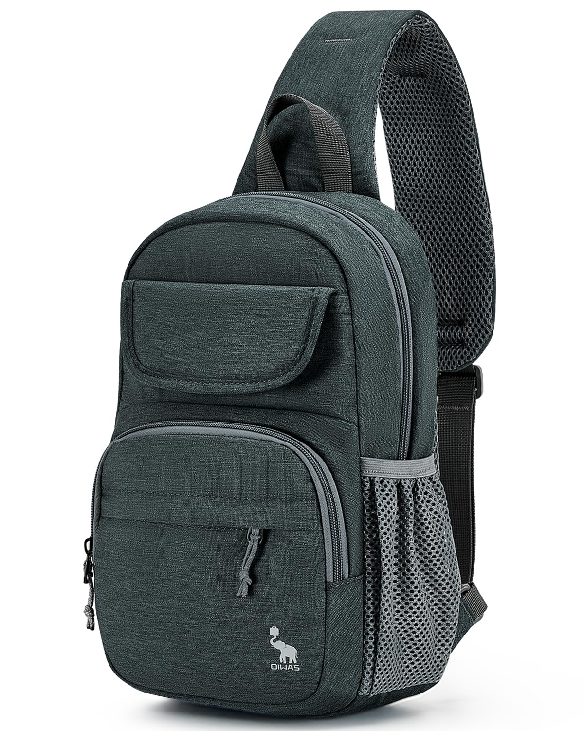 OIWAS Sling Bag Crossbody Backpack for Men & Women - Adjustable One Strap Hiking Daypack Chest Bag - Perfect for Outdoor Adventures, Travel & Daily Commute