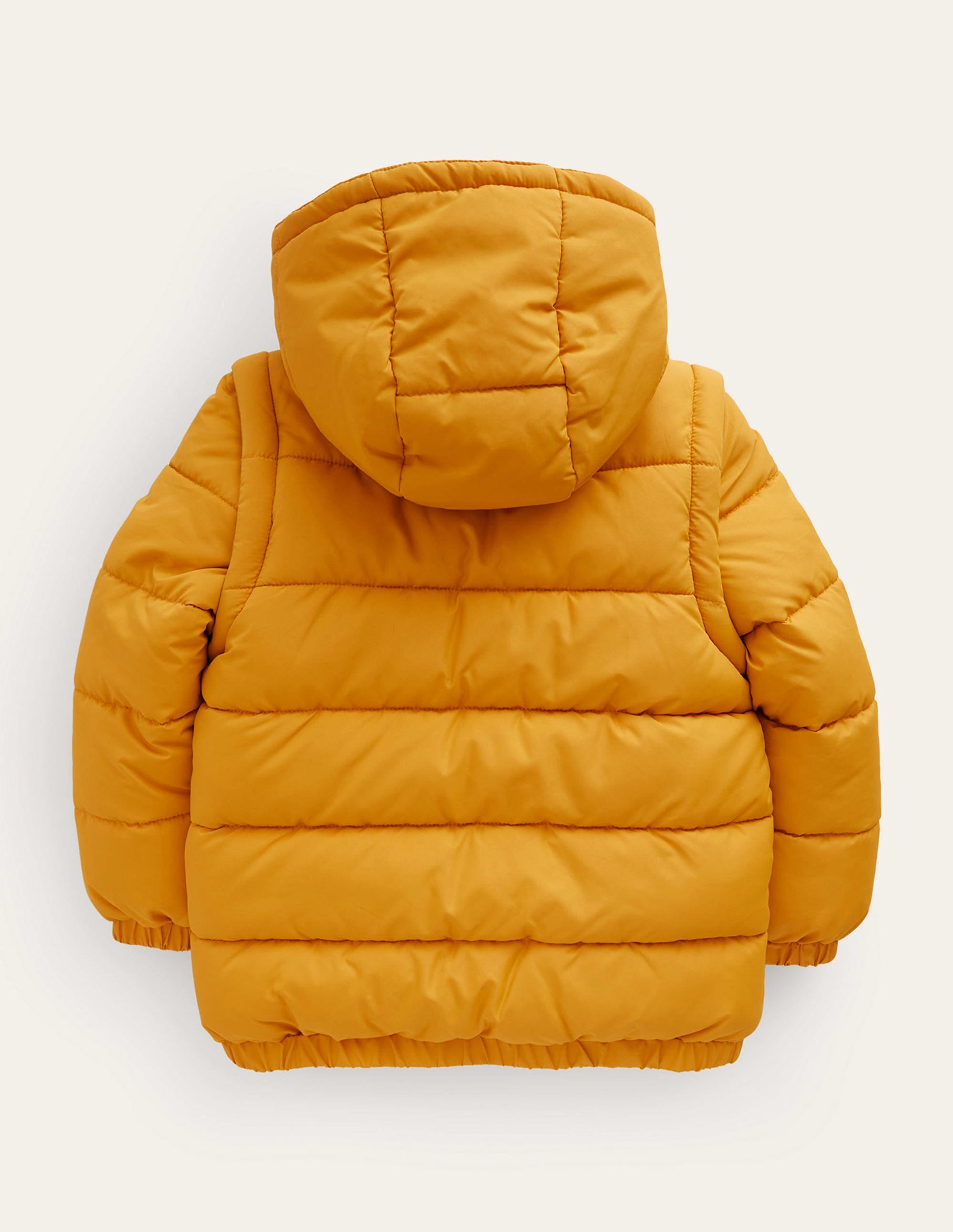 2 in 1 Padded Coat Brioche Yellow - Winter Warm Reversible Jacket for Women | Outdoor Activities & Casual Wear