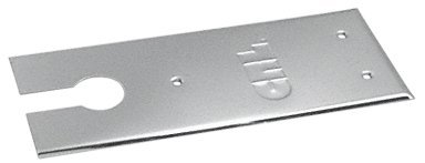 CRL Brushed Stainless Steel 8300 Series Floor Mounted Door Closer Cover Plates - Durable Hardware for Commercial Buildings & Office Doors
