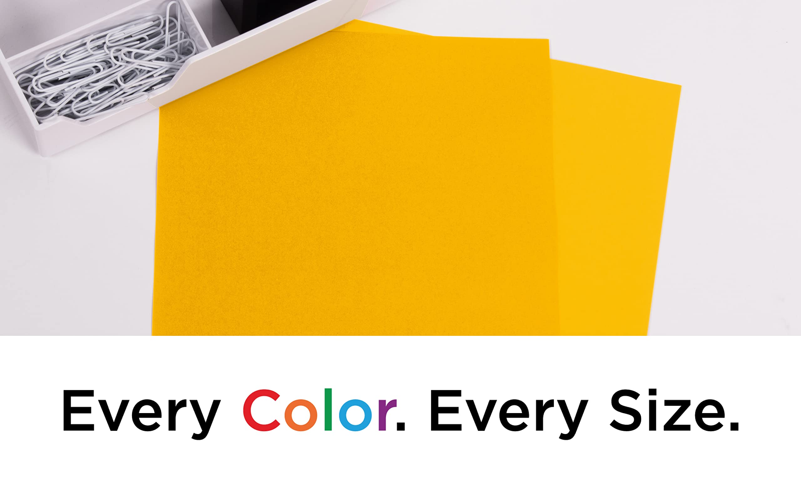 JAM PAPER Legal Matte 100lb Cardstock - 8.5 x 14 Coverstock - 216 GSM Heavyweight Paper - Sunflower Yellow - 250 Sheets/Pack - Perfect for Business Cards, Invitations, Flyers & Craft Projects