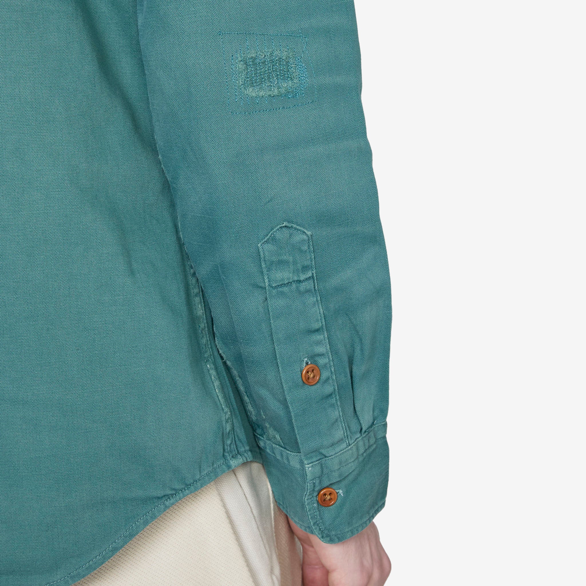 Classic Fit Denim Work Shirt for Men - Lorain Blue Wash - Comfortable Cotton Button Down Shirt for Casual Wear & Outdoor Activities
