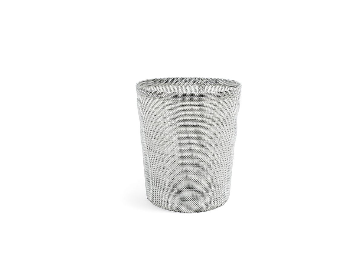 FOH Metroweave Tapered Cylinder, Set of 4 - Premium Home Storage Baskets for Organizing Bathroom, Bedroom or Office Supplies