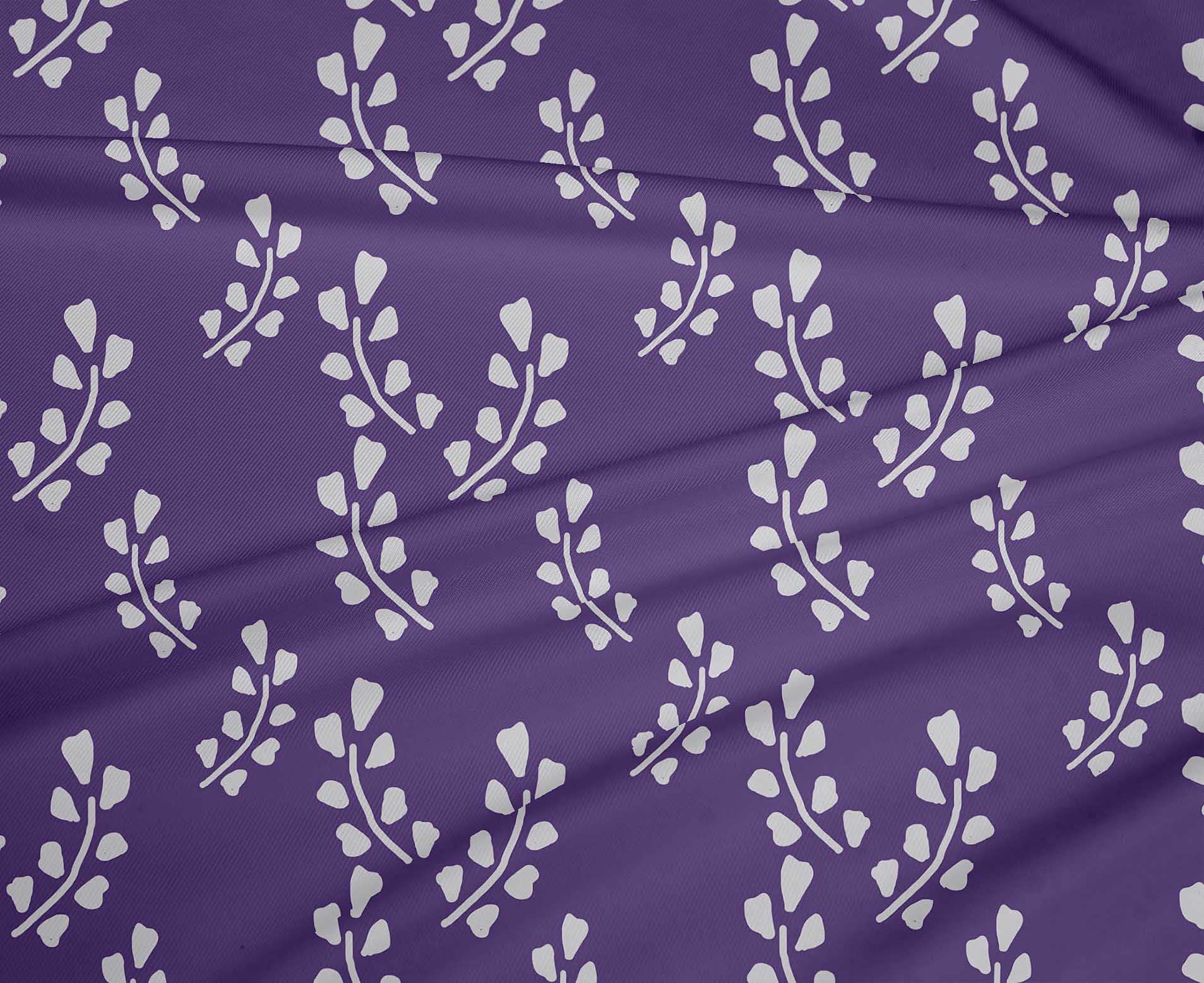 Floral Print Polyester Spandex Fabric by the Yard - 56