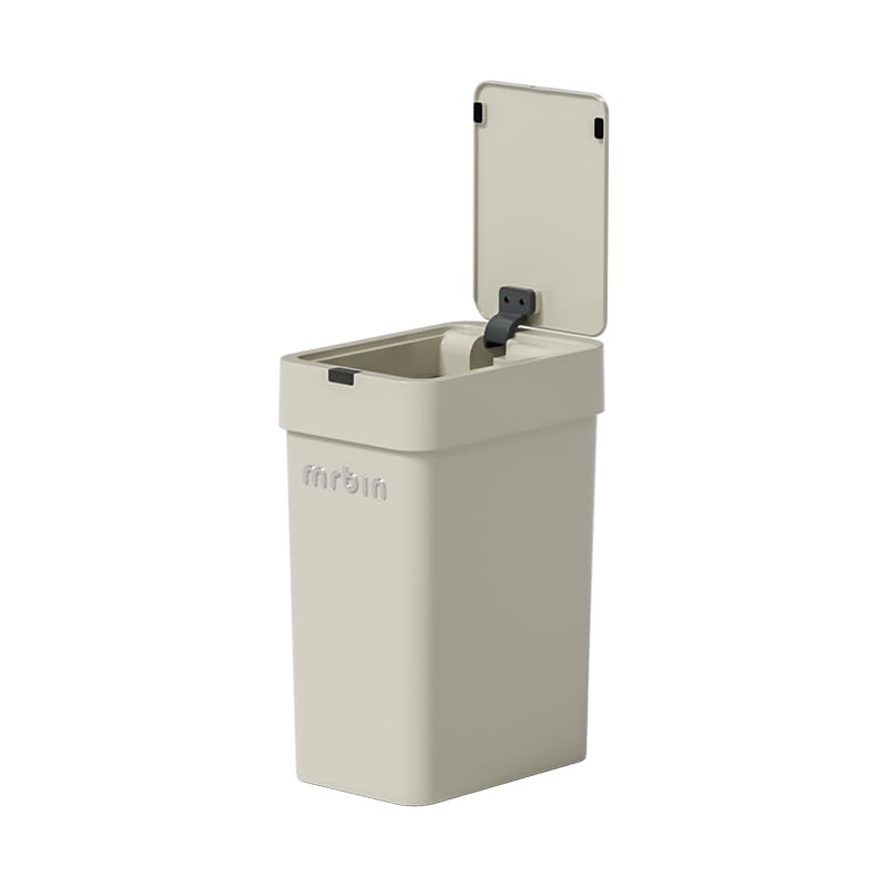 Automatic Motion Sensor Trash Can 9L with Removable Lid - Hands-Free Kitchen & Office Waste Bin for Hygienic Disposal