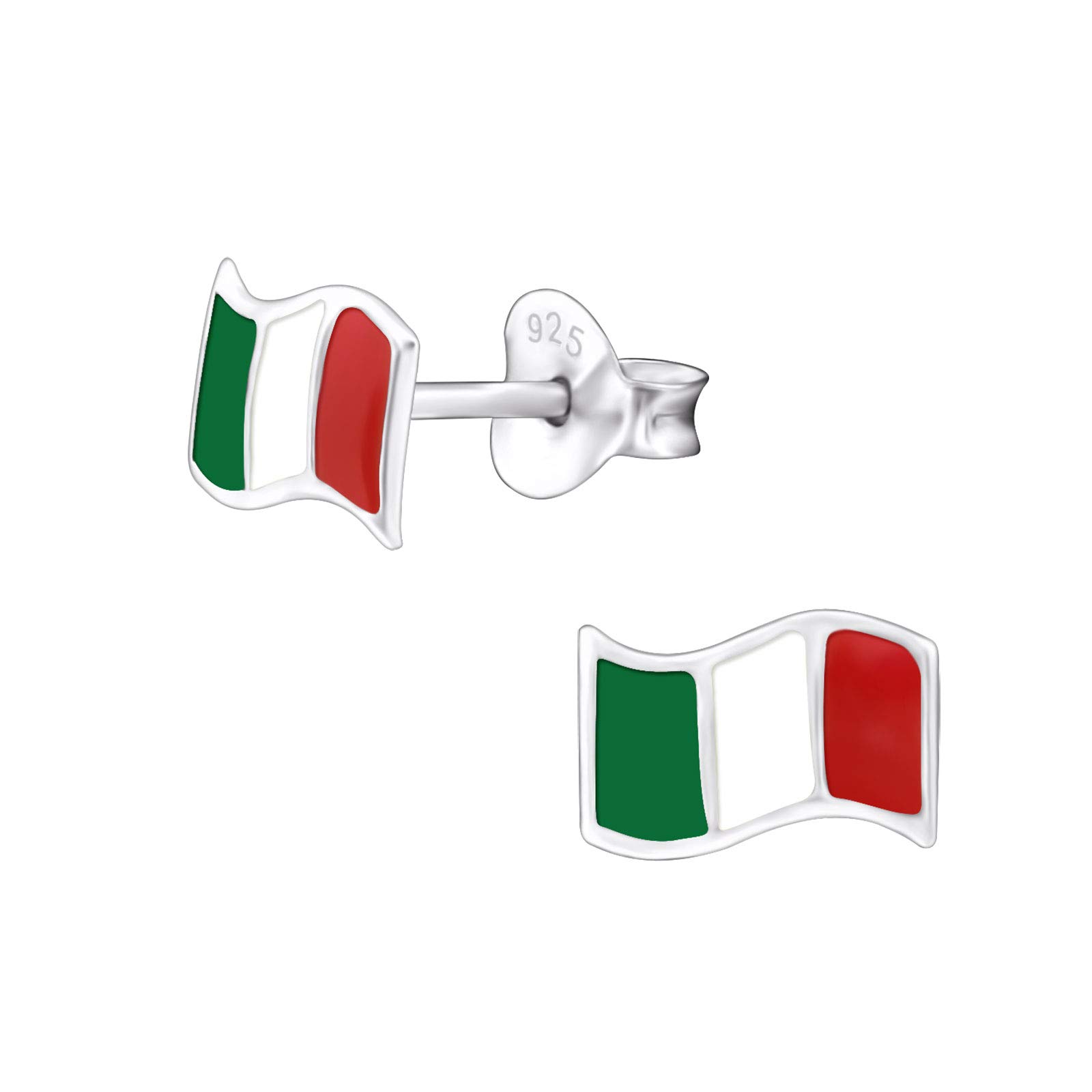 925 Sterling Silver Small Italy Stud Earrings for Women - Minimalist Elegant Hypoallergenic Jewelry - Perfect for Everyday Wear, Gifts & Special Occasions