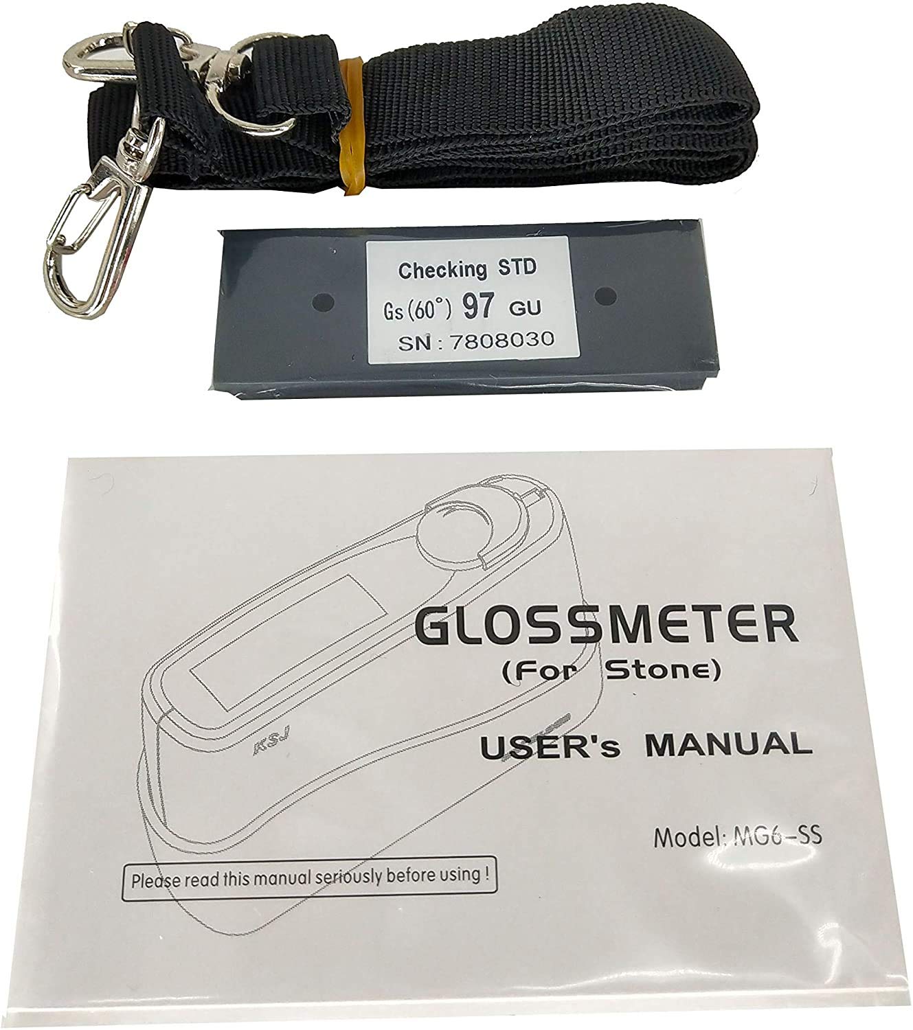 60 Degree Gloss Meter for Marble & Granite - Mini Stone Glossmeter with 0.0~199.9GU Measurement Range - Perfect for Countertop, Tile & Stone Surface Quality Testing