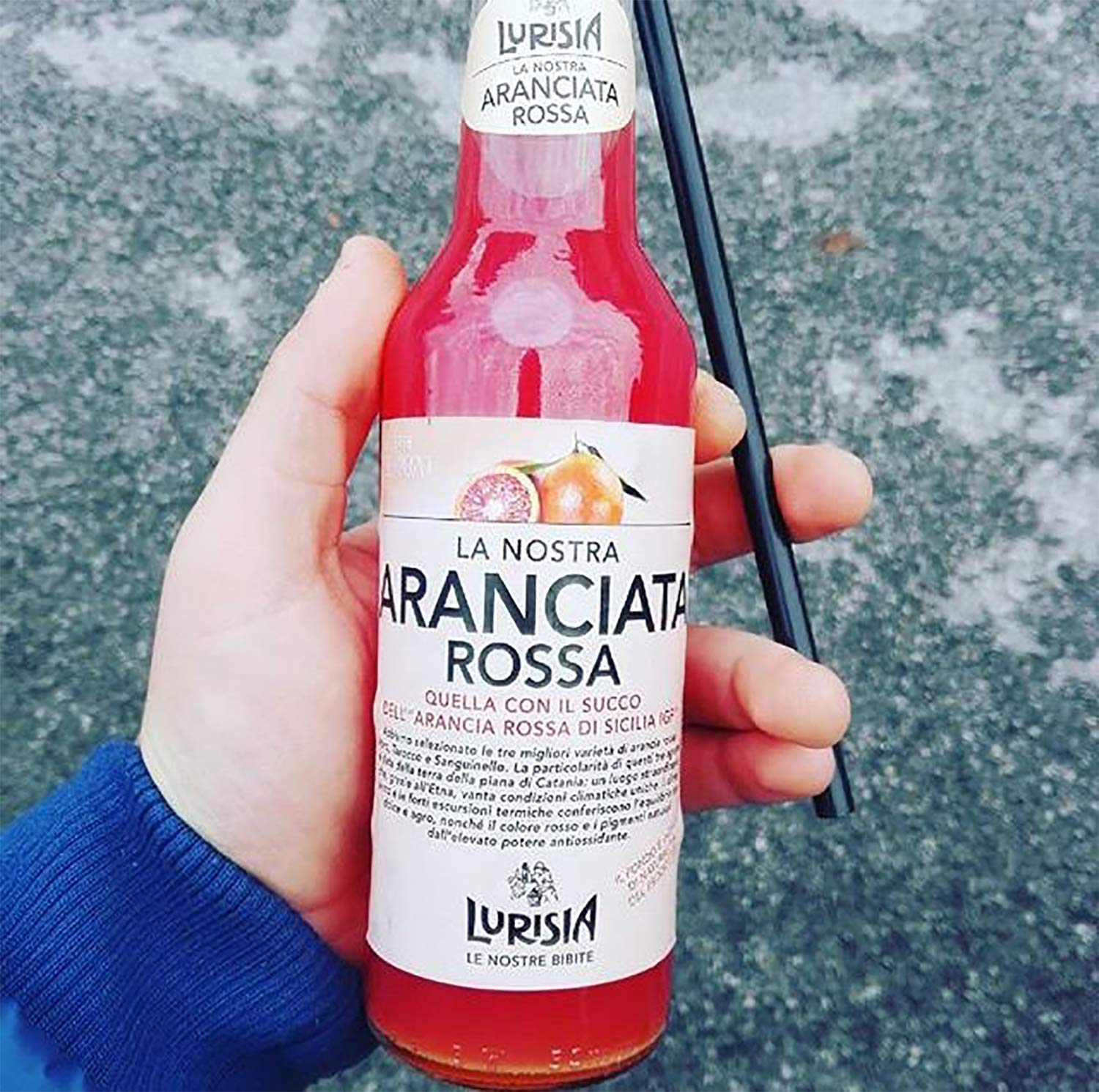 Lurisia La Nostra Aranciata Rossa Blood Orange Soda - 24 Glass Bottles (9.3 oz Each) | Italian Carbonated Beverage | Refreshing Drink for Parties, Picnics & Summer Gatherings