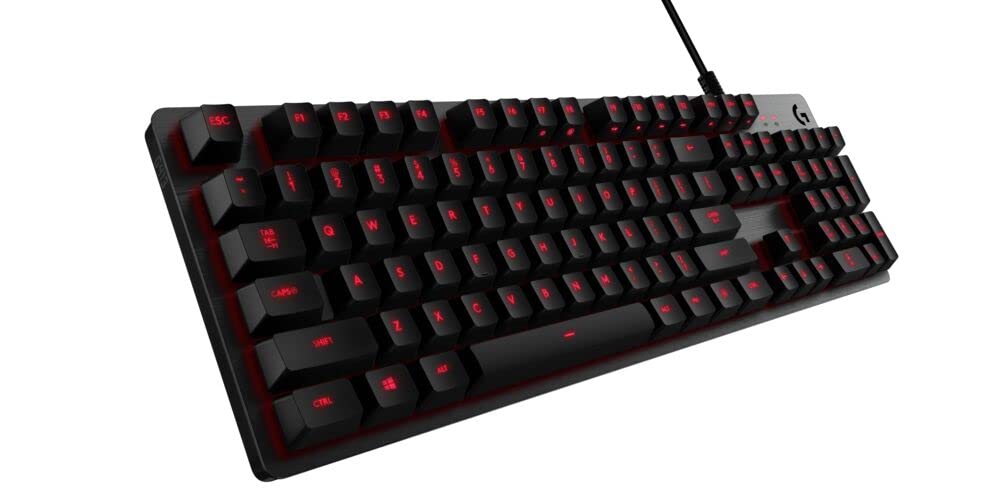 Logitech G413 Carbon Backlit Mechanical Gaming Keyboard with USB Passthrough - Tactile Switches for PC, Mac, PS4, Xbox | Perfect for Esports, Streaming & Office Work