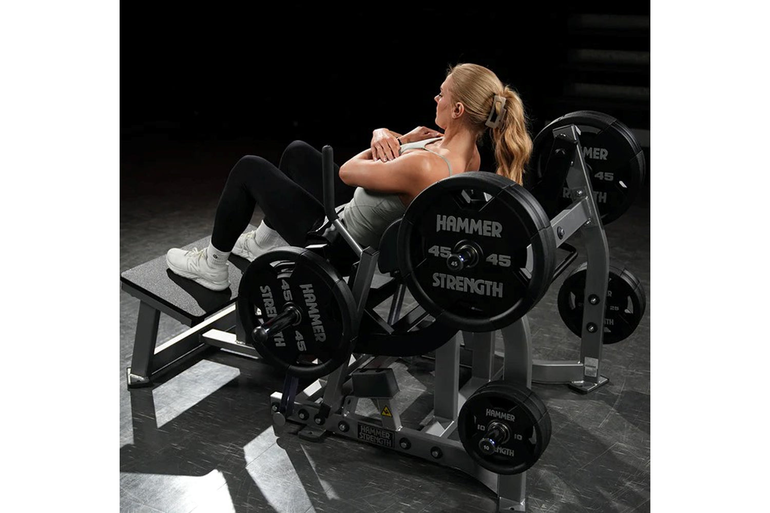 Hammer Strength Plate Loaded Glute Drive Machine - Professional Gym Equipment for Glute Workouts & Strength Training - Perfect for Home Gyms & Commercial Fitness Centers