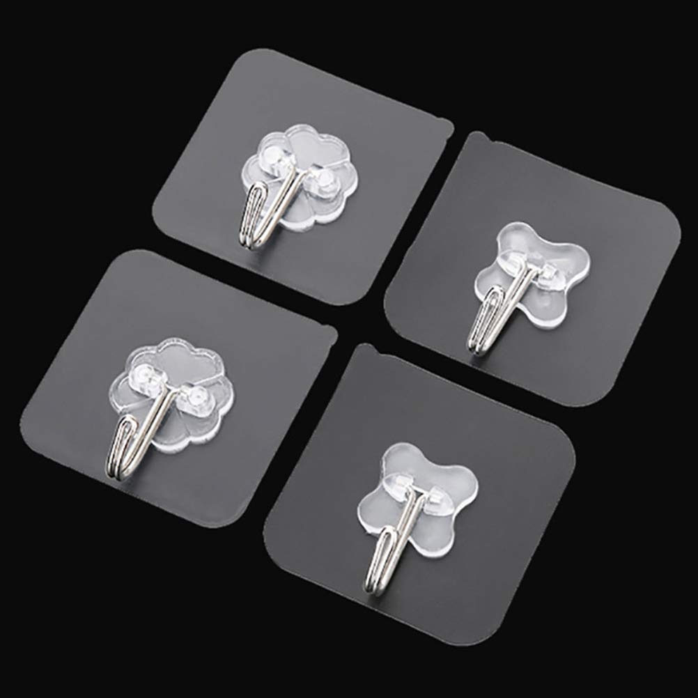 8-Pack Heavy Duty Self-Adhesive Wall Hooks for Bathroom, Kitchen & Entryway - No Drill Towel Hooks, Coat Hooks with Strong Suction Cups - Perfect for Hanging Robes, Keys, Hats & Home Organization