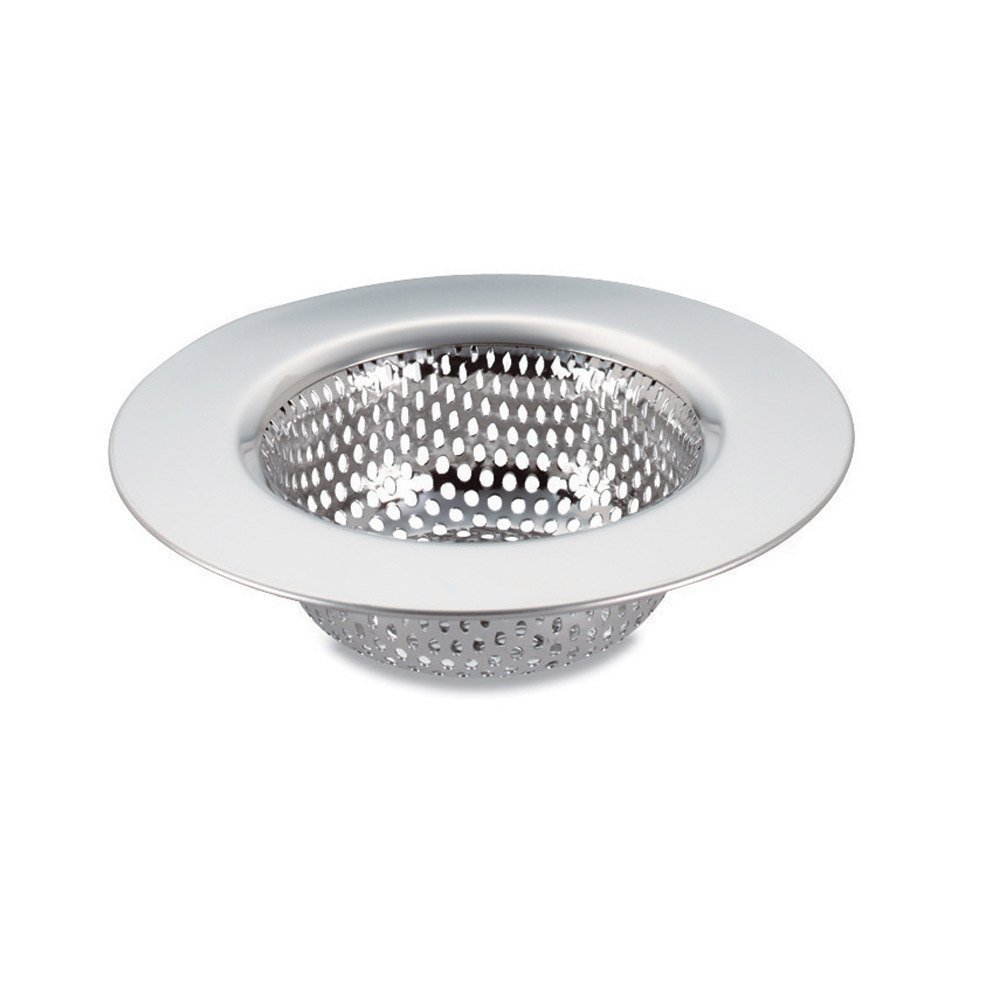 4.5 Inch Stainless Steel Mesh Floor Sink Drain Strainer - Heavy Duty Bathroom & Kitchen Drain Cover for Hair, Debris & Clog Prevention (Ideal for Showers, Basements & Laundry Rooms)