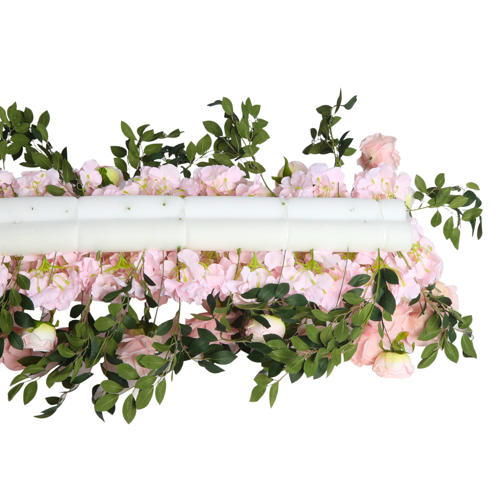 2-Pack Pink Flower Backdrop Arch & Table Runner Set - Wedding, Party, Baby Shower Decorations for Events & Home Decor