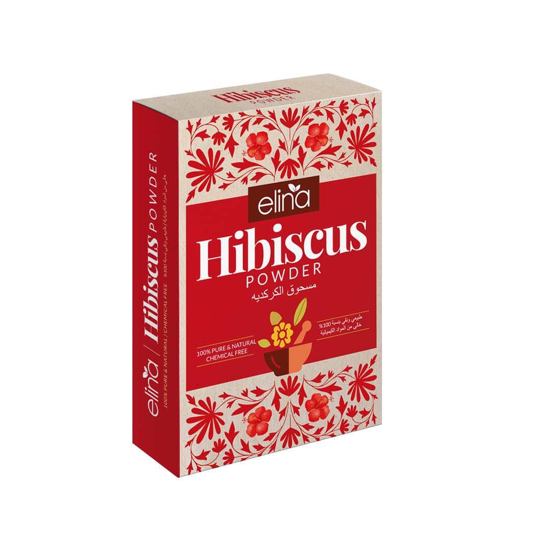 Organic Hibiscus Powder for Hair Growth & Dry Scalp Treatment | 100% Pure Natural Hibiscus Flower Powder | Hair Pack for Stronger & Healthier Hair | Grey Hair Prevention | 100g | Perfect for DIY Hair Masks & Scalp Care Routines