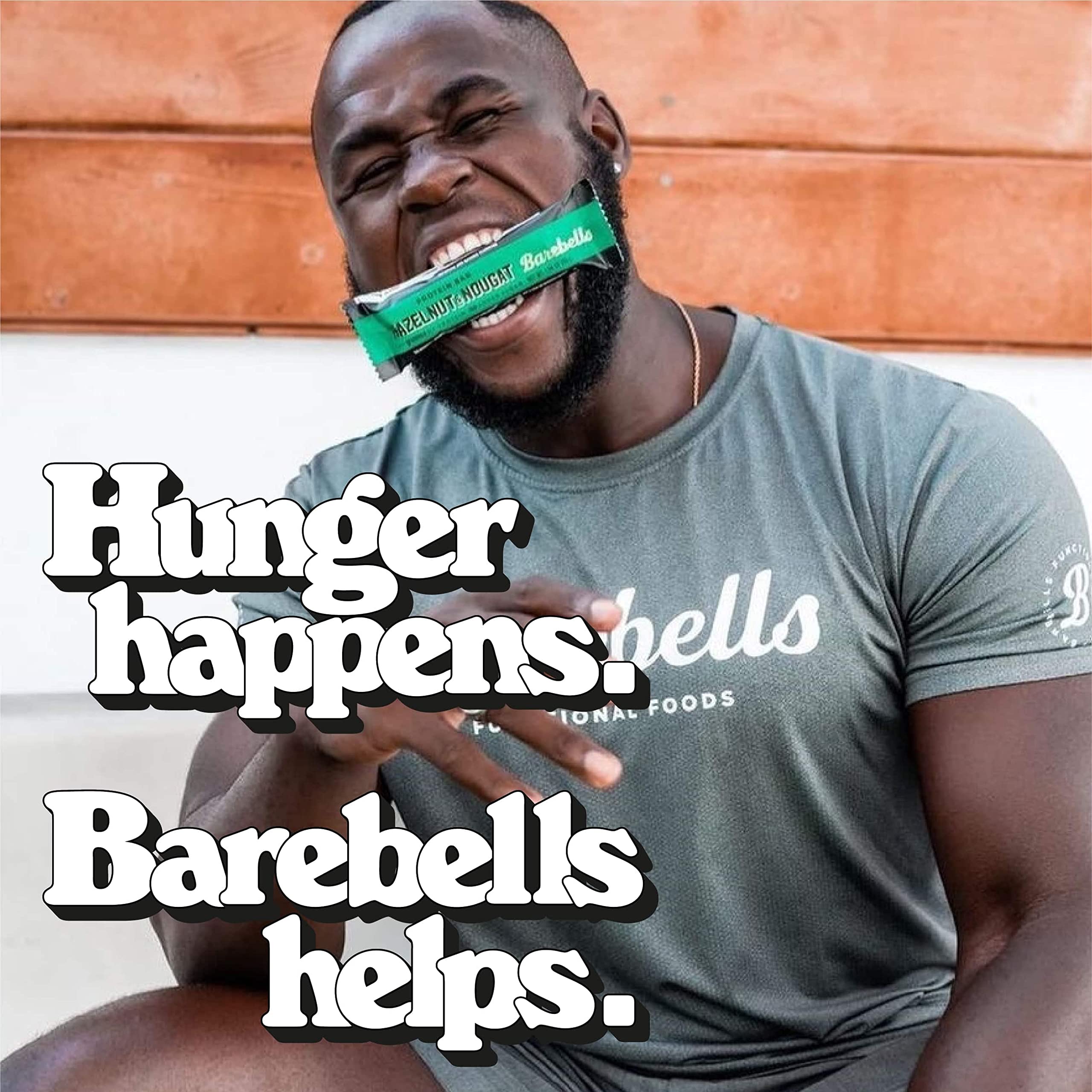 Barebells Protein Bars Hazelnut & Nougat - 12 Pack, 1.9oz Each - 20g High Protein, Low Sugar (1g) Chocolate Snack - Perfect for Gym, Hiking & On-the-Go Breakfast