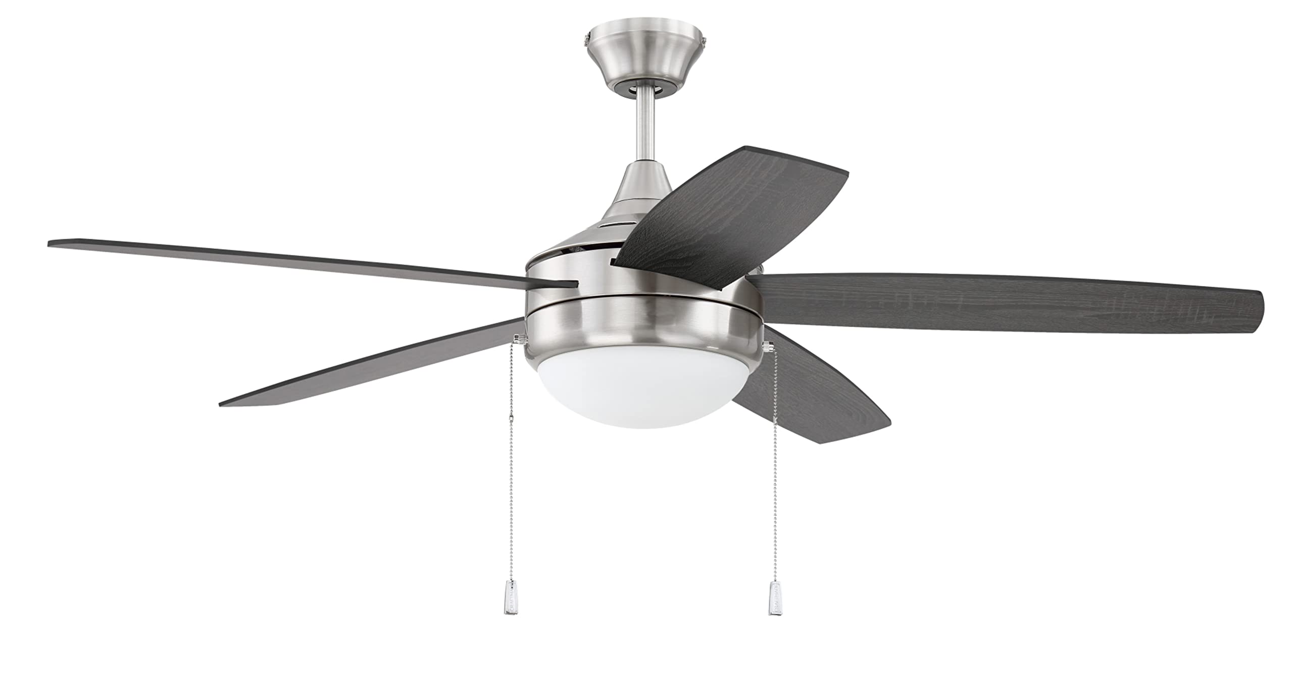 Craftmade EPHA52W5 Phaze 52 Inch White Ceiling Fan with LED Light Kit - Perfect for Living Room, Bedroom & Outdoor Patio Cooling