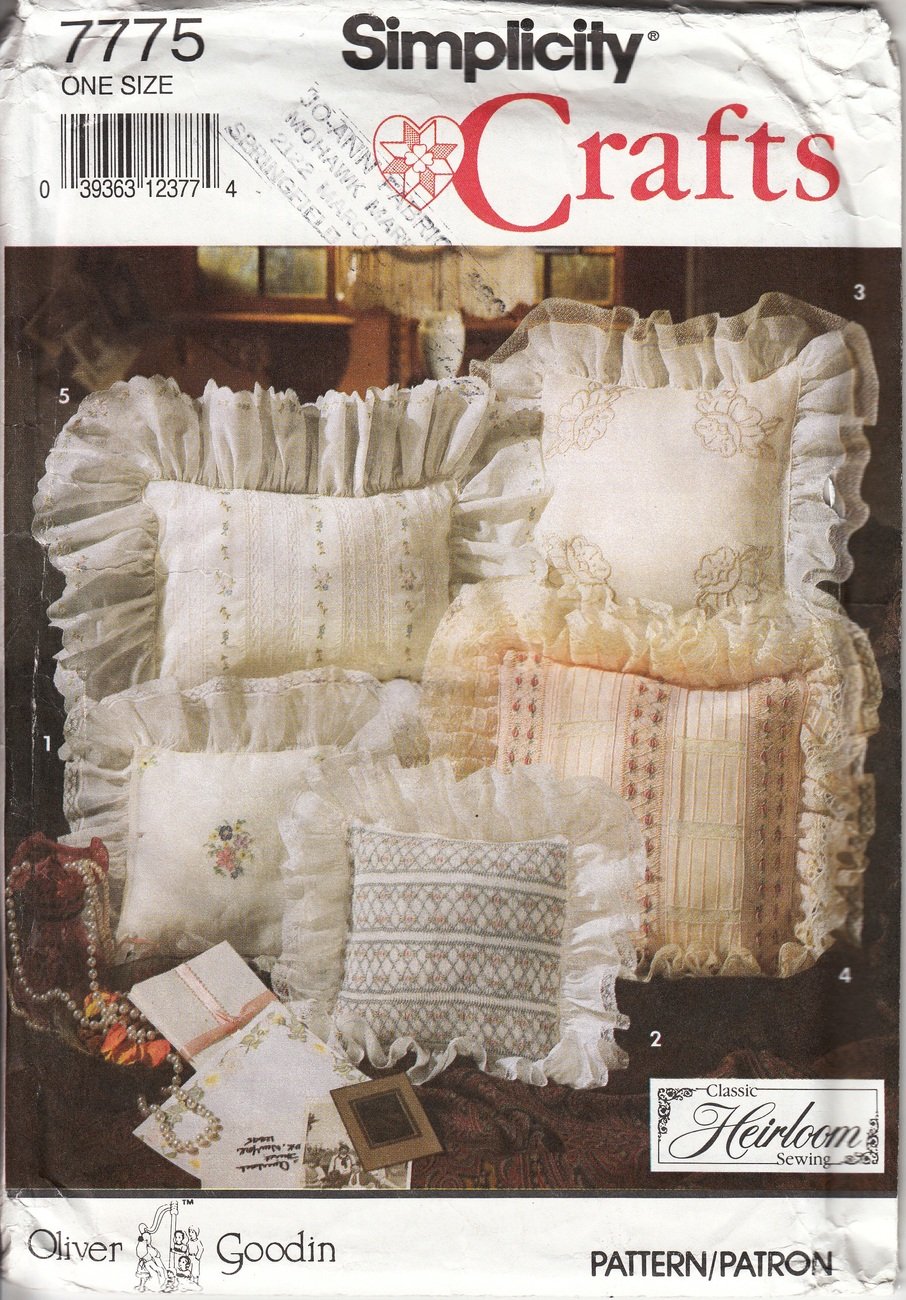 Oliver Goodin Heirloom Pillows Pattern - 5 Styles for Home Decor