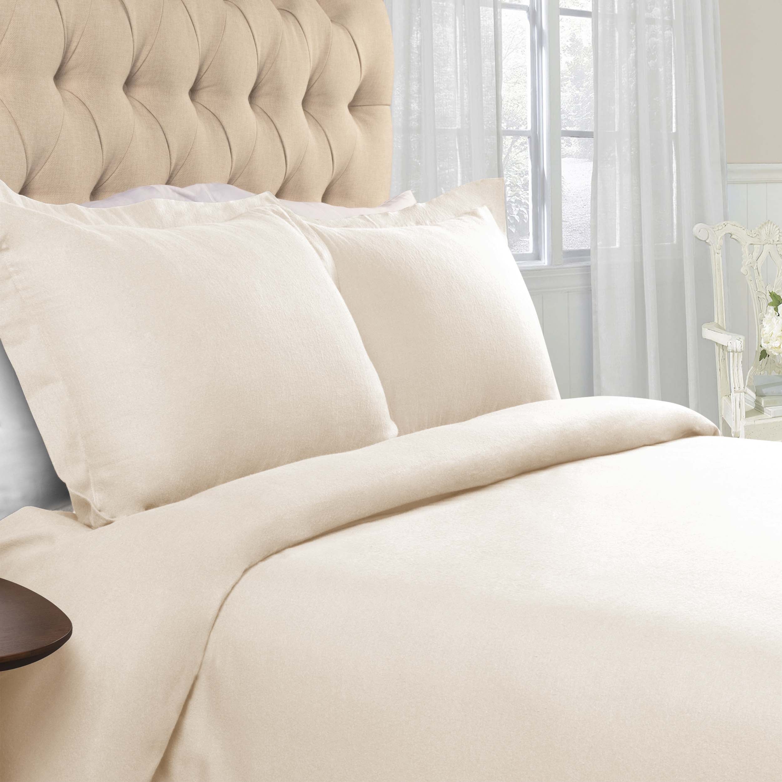 Premium 100% Cotton Flannel Duvet Cover Set - Soft & Cozy Bedding for Winter - Perfect for Master Bedroom, Guest Room & Cold Weather Comfort