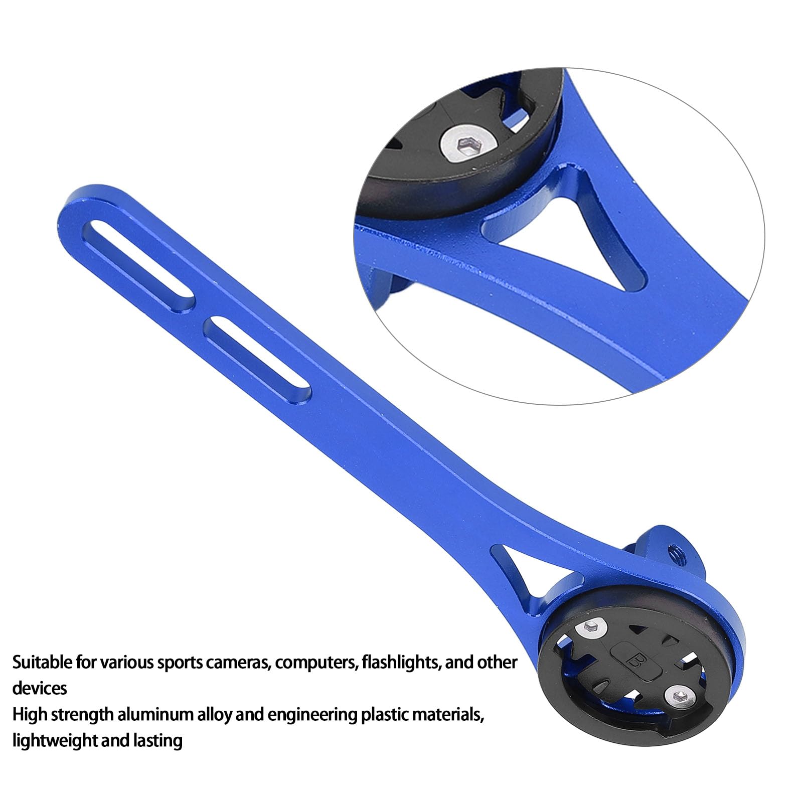 Lightweight Aluminum Alloy Bike Computer Mount - Durable & Sturdy Cycling GPS Holder with Matte Finish | Perfect for Road Bikes, Mountain Bikes & Indoor Cycling