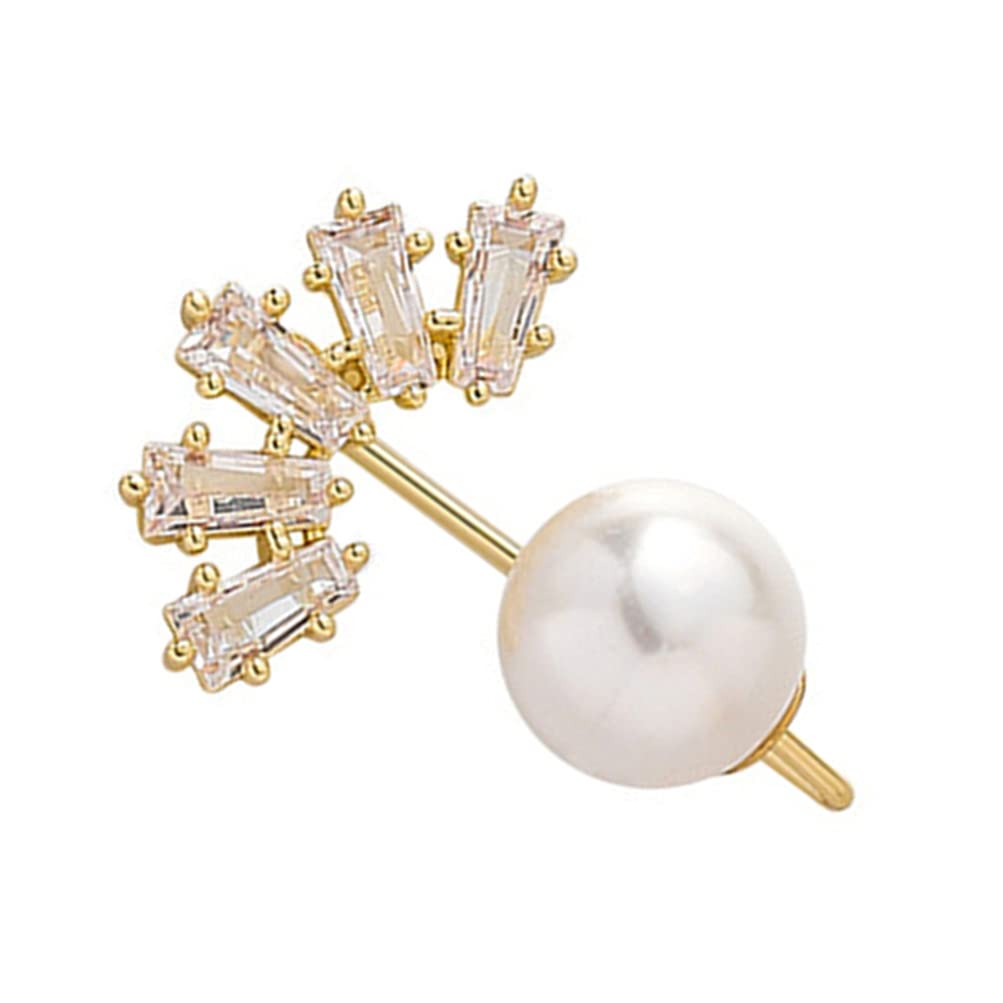 Amosfun Pearl Safety Pins Brooch Set - Elegant Sweater & Shawl Collar Pins for Women - Fashion Clothing & Bag Accessories - Perfect for Home, Wedding, Party & Office Outfits